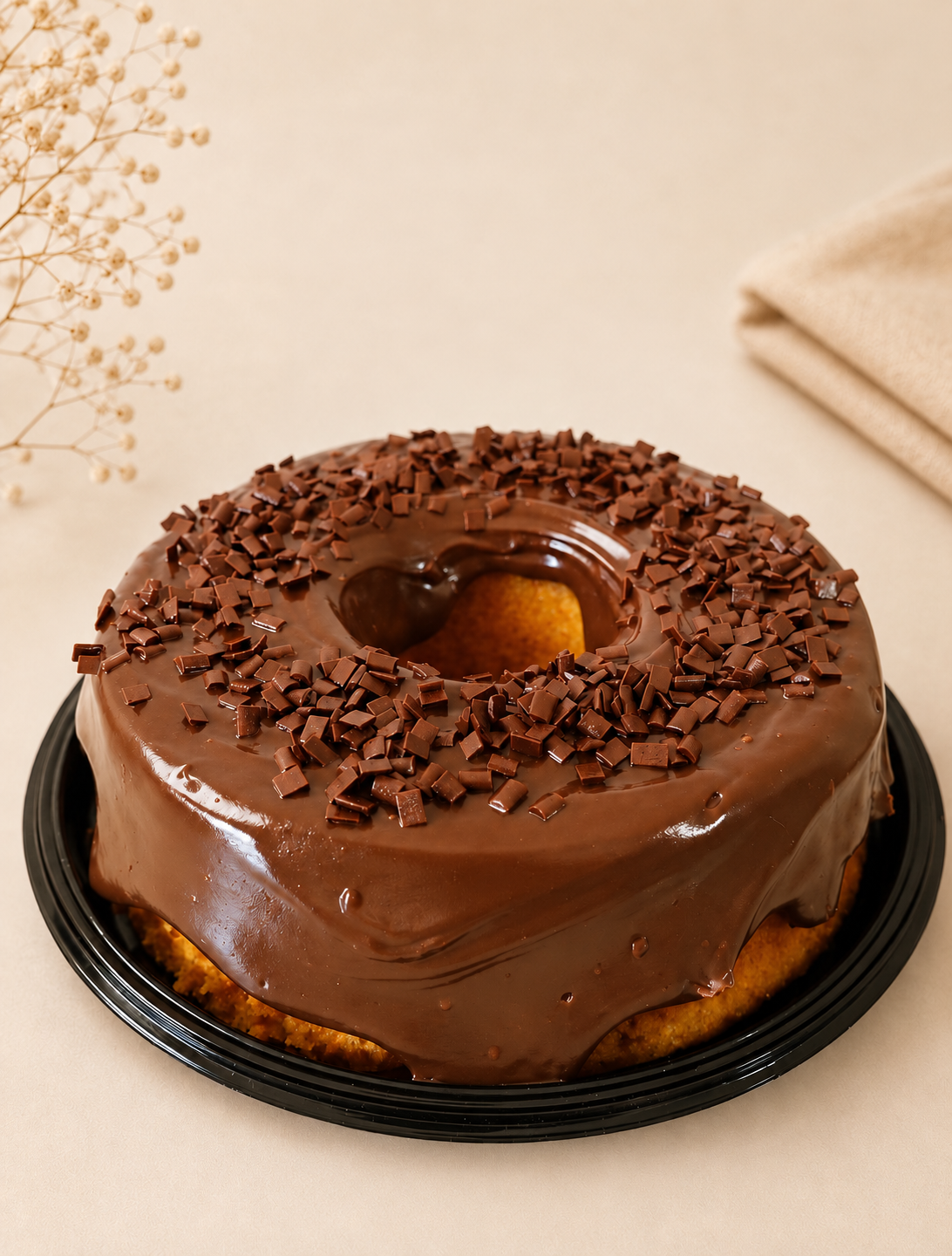 Bolo de cenoura com chocolate